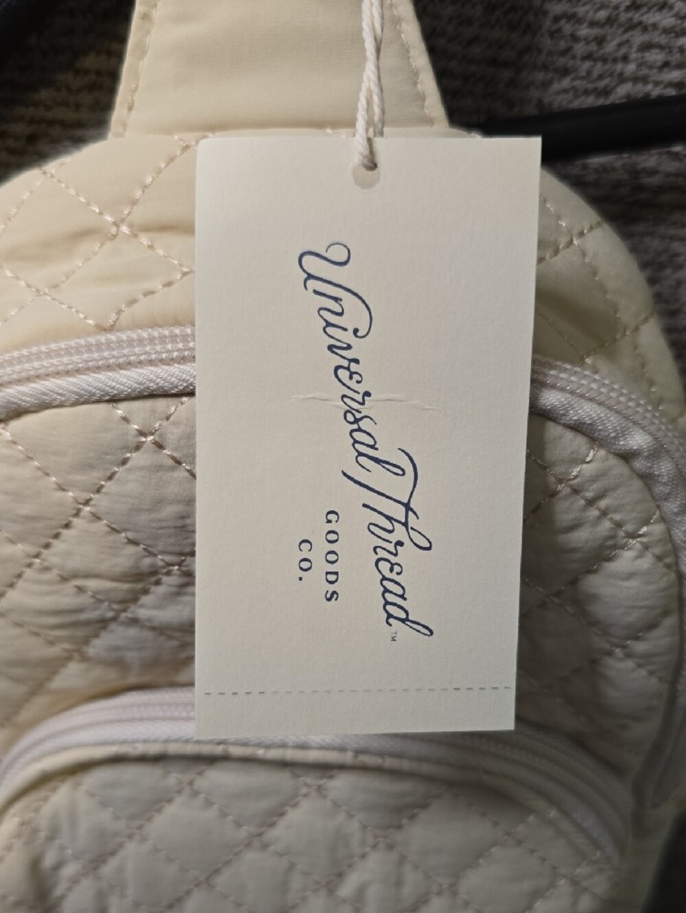 Universal Thread Quilted Cream Crossbody Sling Bag - Picture 2 of 7
